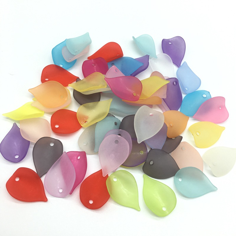 Handmade hair accessory material: acrylic matte flower petal hairpin headwear accessory, ancient-style walking bun headwear accessory