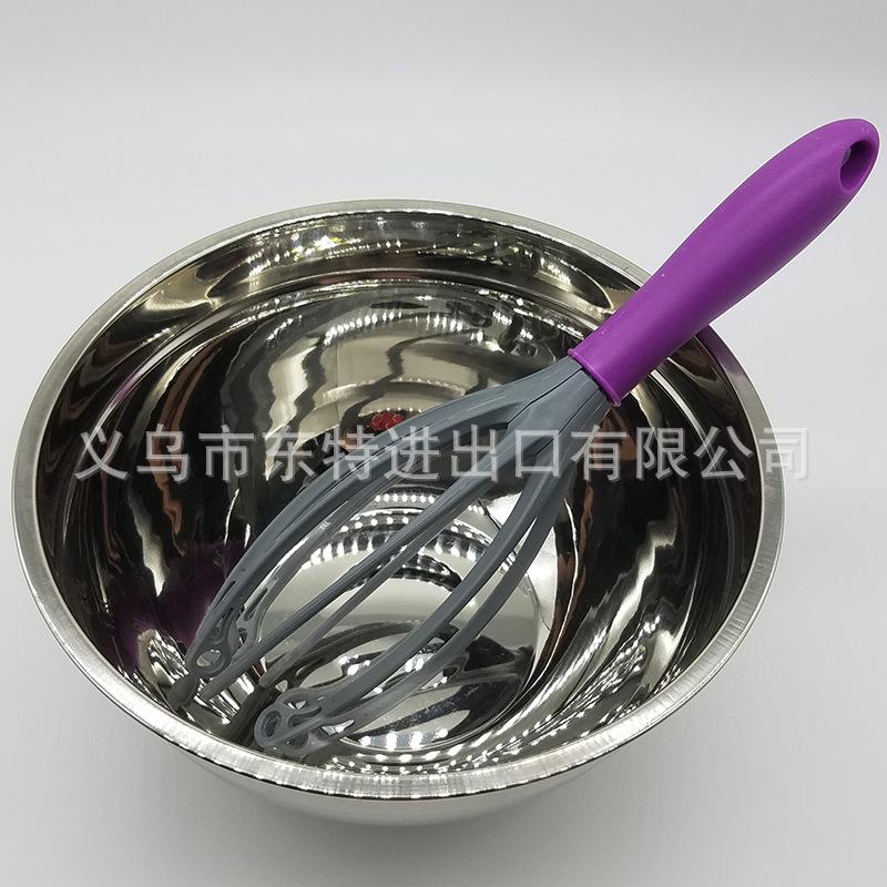 Kitchen tool manufacturer direct sales baking tools, creative egg beater, unique shape, colorful handle blender
