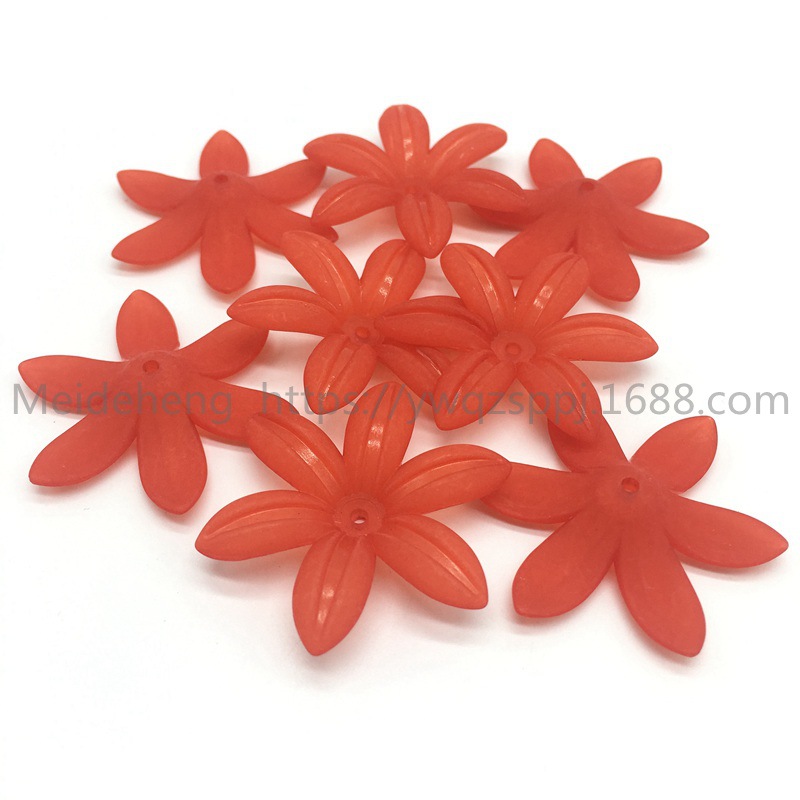 Yiwu frosted flower and leaf six-leaf flower bride's updo, handcrafted hair flowers, hair hairpins, Korean-style wedding hair accessories, earrings and accessories undefined