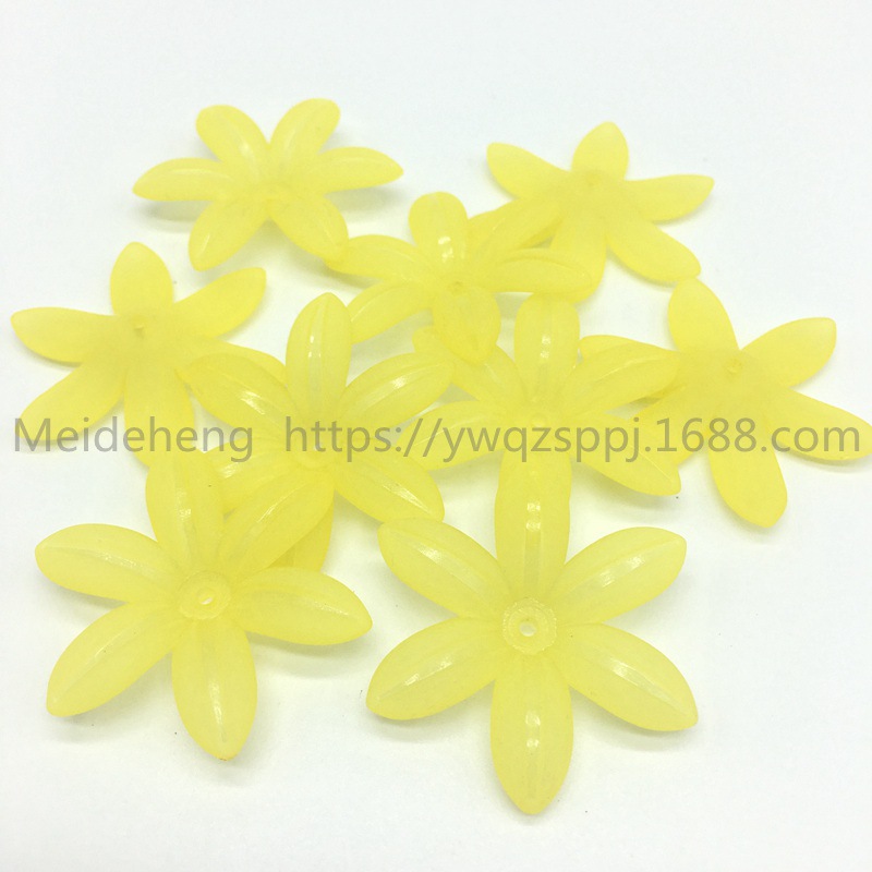 Yiwu frosted flower and leaf six-leaf flower bride's updo, handcrafted hair flowers, hair hairpins, Korean-style wedding hair accessories, earrings and accessories undefined