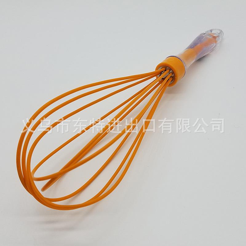 Wholesale of kitchen tools such as baking cake egg beaters and dough mixers, crystal handles, and silicone egg beaters Item Picture