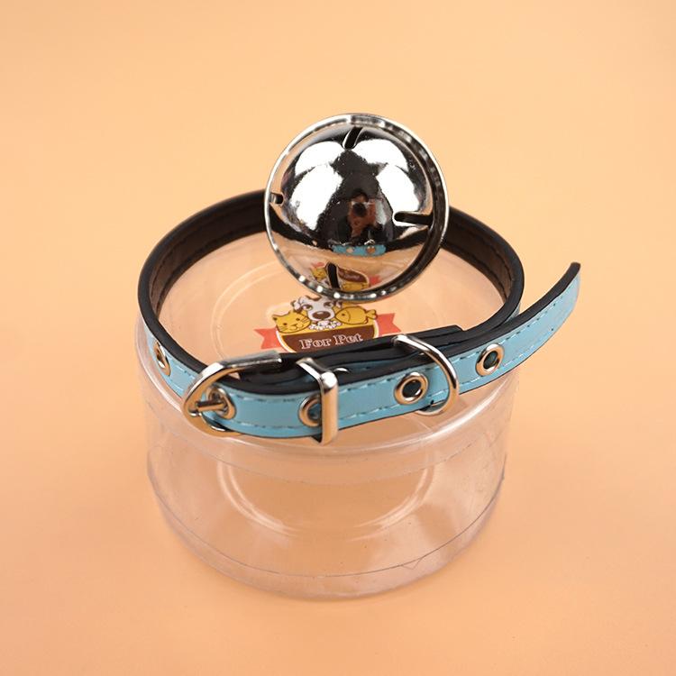 Bichon Frise Teddy, big bell, dog neck ring, leather pet vocal collar, pet supplies manufacturer direct sales and consignment undefined