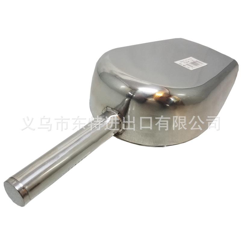 Non-magnetic stainless steel flat-bottomed flour spatula, tea multi-purpose ice spatula, kitchen ice maker special coarse grain spatula details Picture