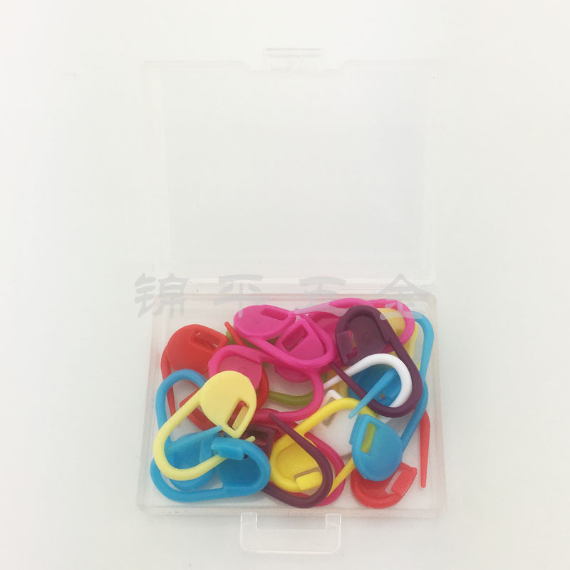 厂家直销 礼品收纳盒装毛衣记号扣 塑料别针产品图