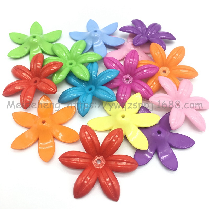 Candy-colored solid color, flower leaf, Daisy, six-leaf flower, bride's updo, handcrafted hair hairpin, Korean-style wedding hair accessory Specification image