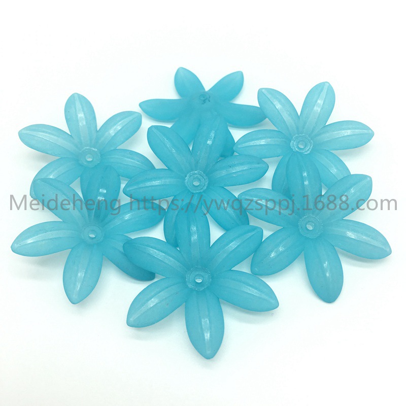 Yiwu frosted flower and leaf six-leaf flower bride's updo, handcrafted hair flowers, hair hairpins, Korean-style wedding hair accessories, earrings and accessories undefined