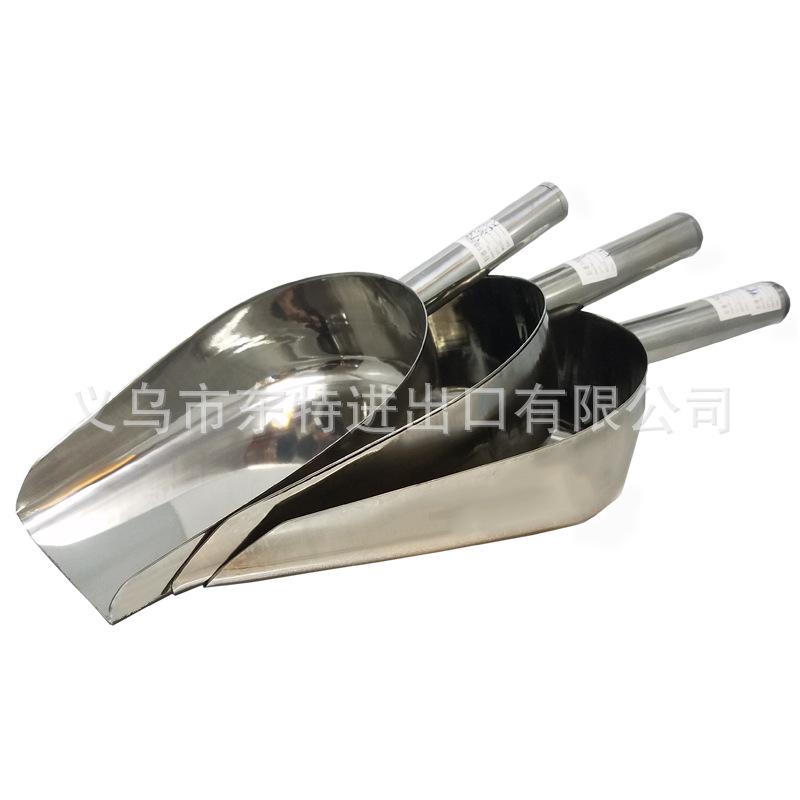 Non-magnetic stainless steel flat-bottomed flour spatula, tea multi-purpose ice spatula, kitchen ice maker special coarse grain spatula Application Scenario