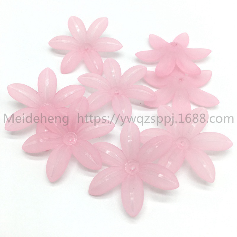Yiwu frosted flower and leaf six-leaf flower bride's updo, handcrafted hair flowers, hair hairpins, Korean-style wedding hair accessories, earrings and accessories undefined