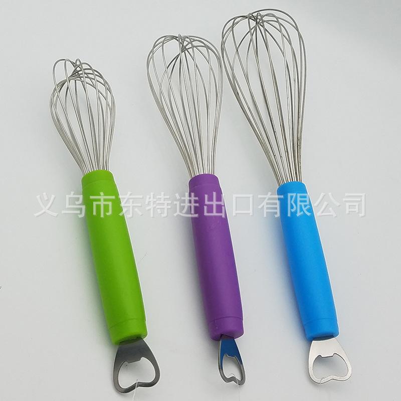 Factory direct sales of stainless steel egg beaters, plastic egg cream mixers, kitchen baking supplies, manual egg beaters