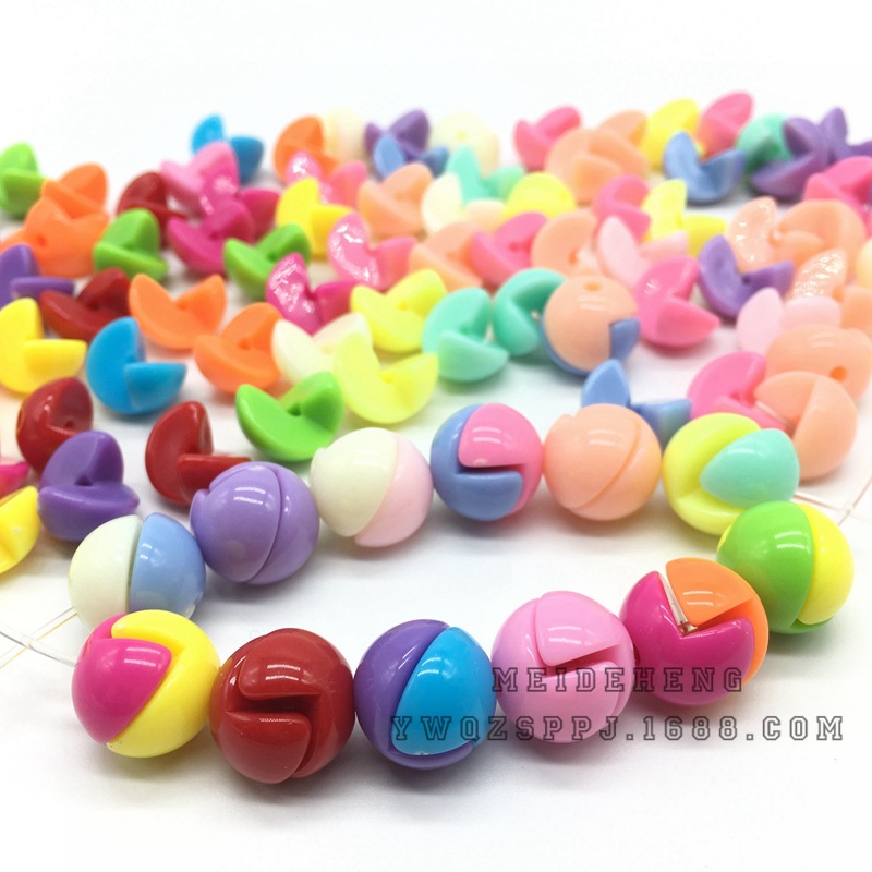亚克力几何拼接球DIY儿童创意串珠套盒材料益智拼接自由组合玩具
