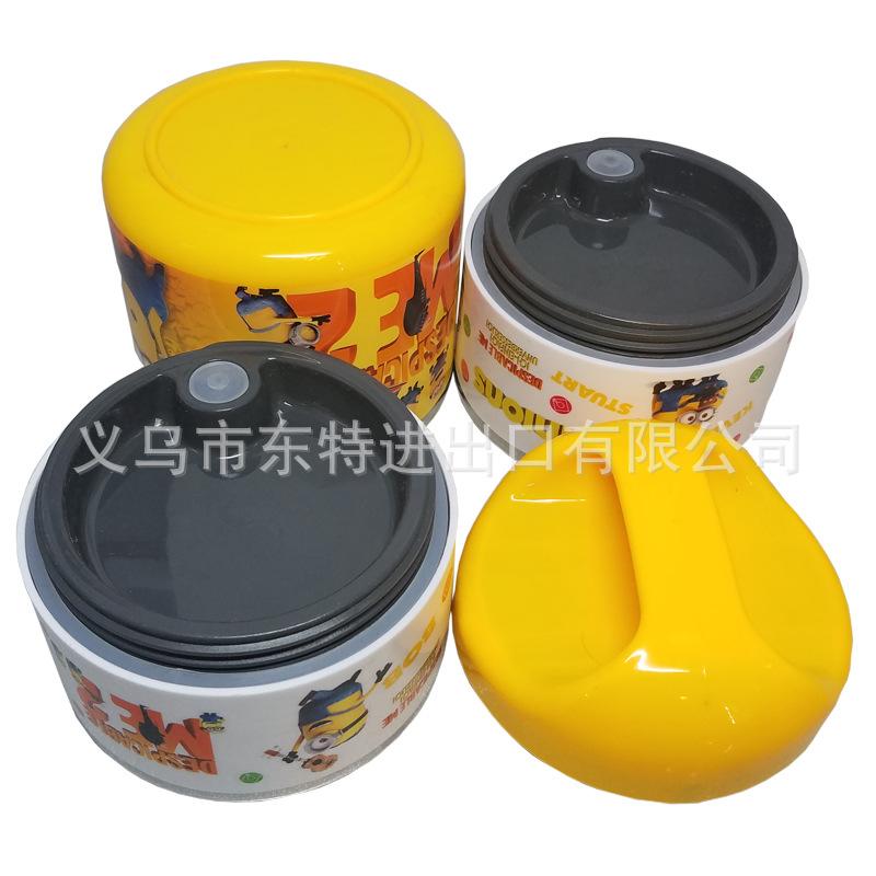 Stainless steel mini lunch box, cartoon 3-layer student lunch box, insulated picnic box, gift basket Specification image