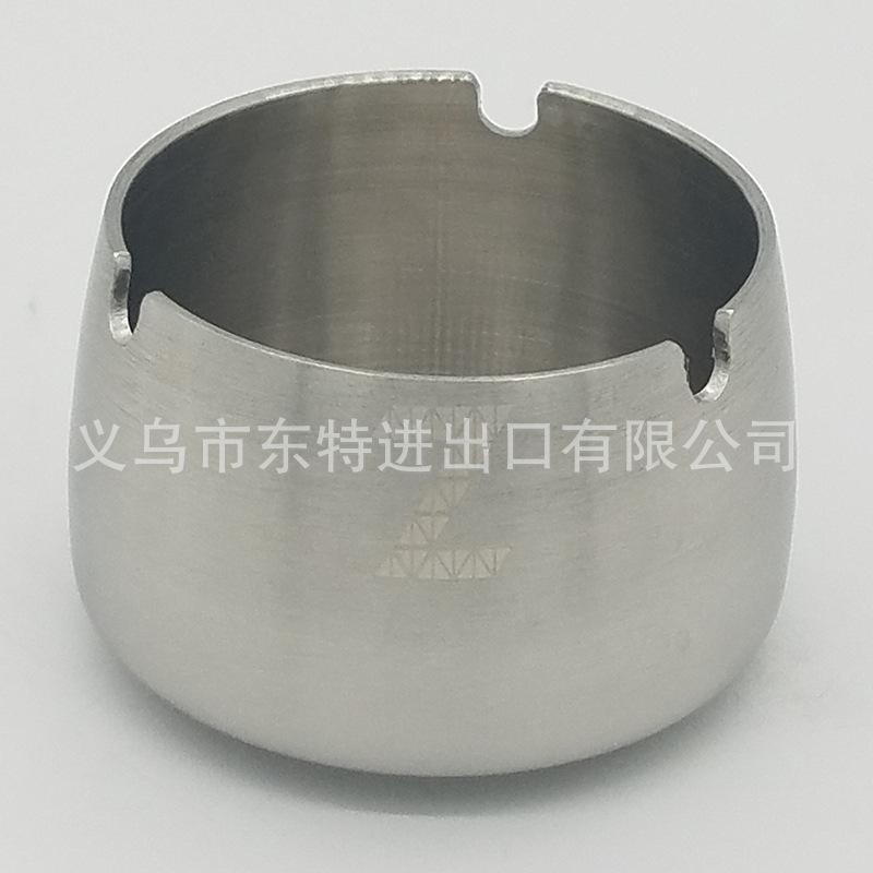 厂家直销不锈钢烟灰缸酒店餐厅KTV烟缸高档砂光礼品烟灰缸产品图