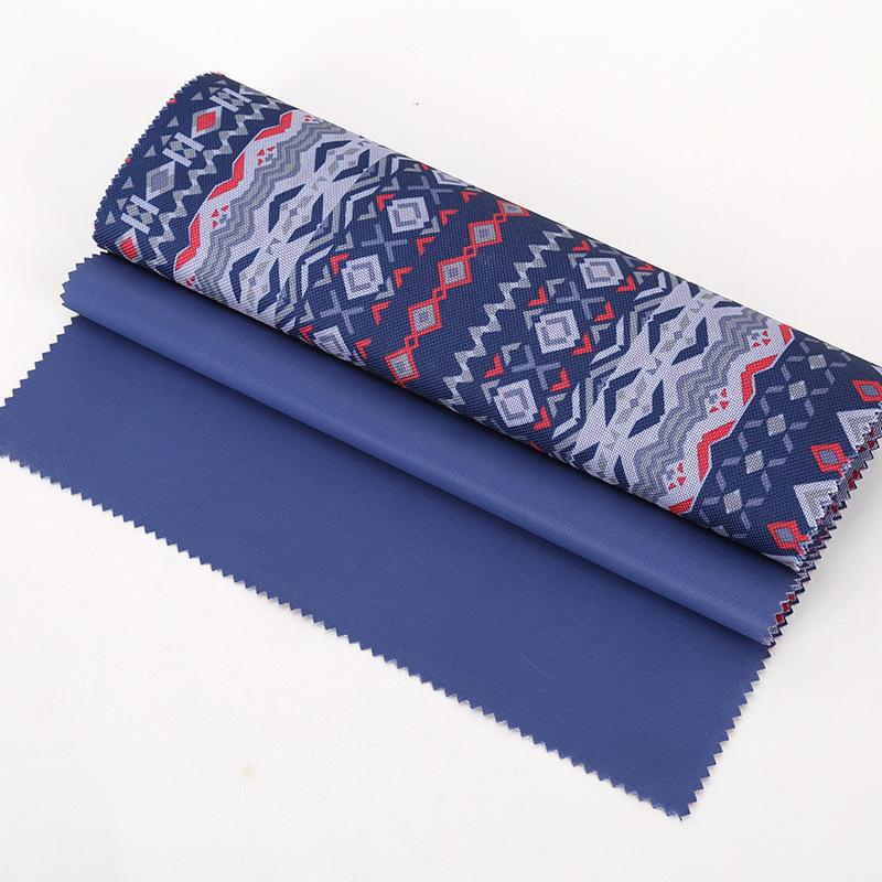 厂家直销300D加密印花PVC牛津布面料批发 箱包窗帘涤纶牛津布面料详情图6