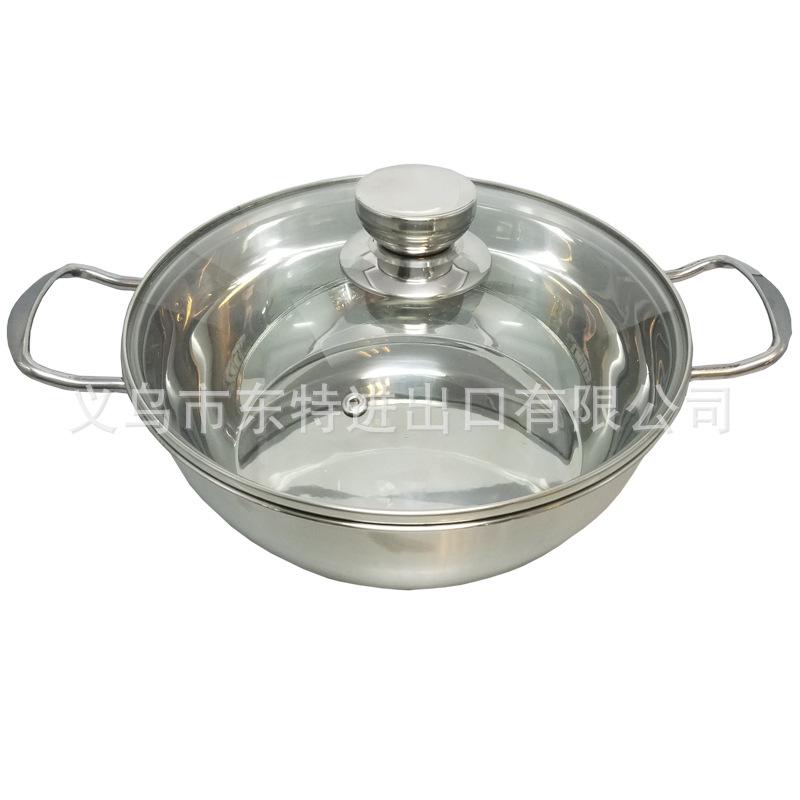 Factory direct sales of stainless steel 6-piece set, double-bottom steel handle pot, multi-functional soup pot, one-pot multi-purpose gift set pot details Picture