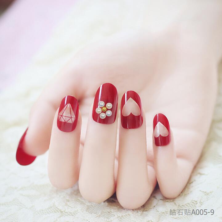 Diamond nail stickers, super shiny Japanese design, diamond stickers, self-adhesive nail drill, in stock, wholesale and customization details Picture