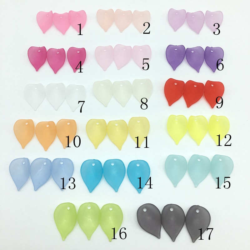 Handmade hair accessory material: acrylic matte flower petal hairpin headwear accessory, ancient-style walking bun headwear accessory Item Picture