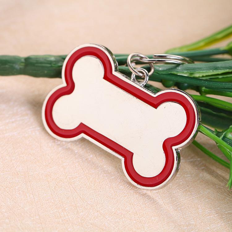 Pet supplies, pet supplies, direct sales from Fengpei Foreign Trade Factory. Zinc alloy dog tag accessories, bone-shaped pet tag pendants, anti-loss identity tags details Picture