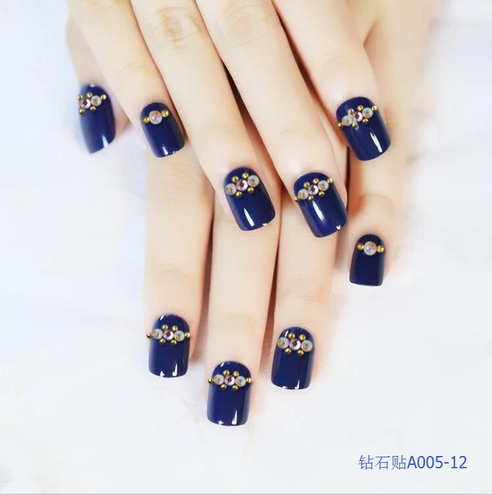Diamond nail stickers, super shiny Japanese design, diamond stickers, self-adhesive nail drill, in stock, wholesale and customization Item Picture