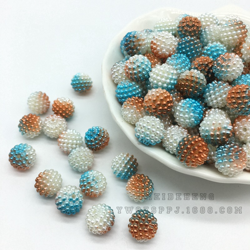 Wedding bride's accessories: Flower ball, slime, mermaid color gradient, two-color bayberry beads, detachable ABS starry sky undefined