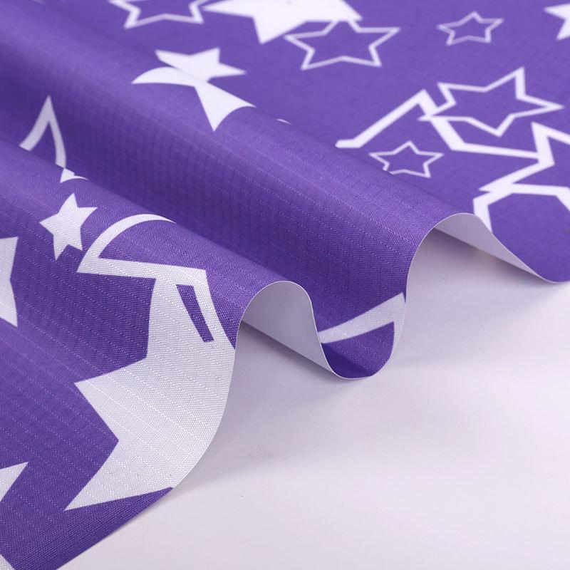 PVC printed three-section Oxford fabric, high wear-resistant polyester luggage storage, Oxford fabric factory direct sales Specification image