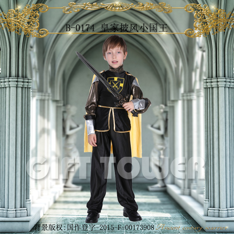 Huanyou Wholesale Clothing, Makeup, Ball Hero Performance Costume, Luxury Dress B-0174, Royal Cape, Little King Application Scenario