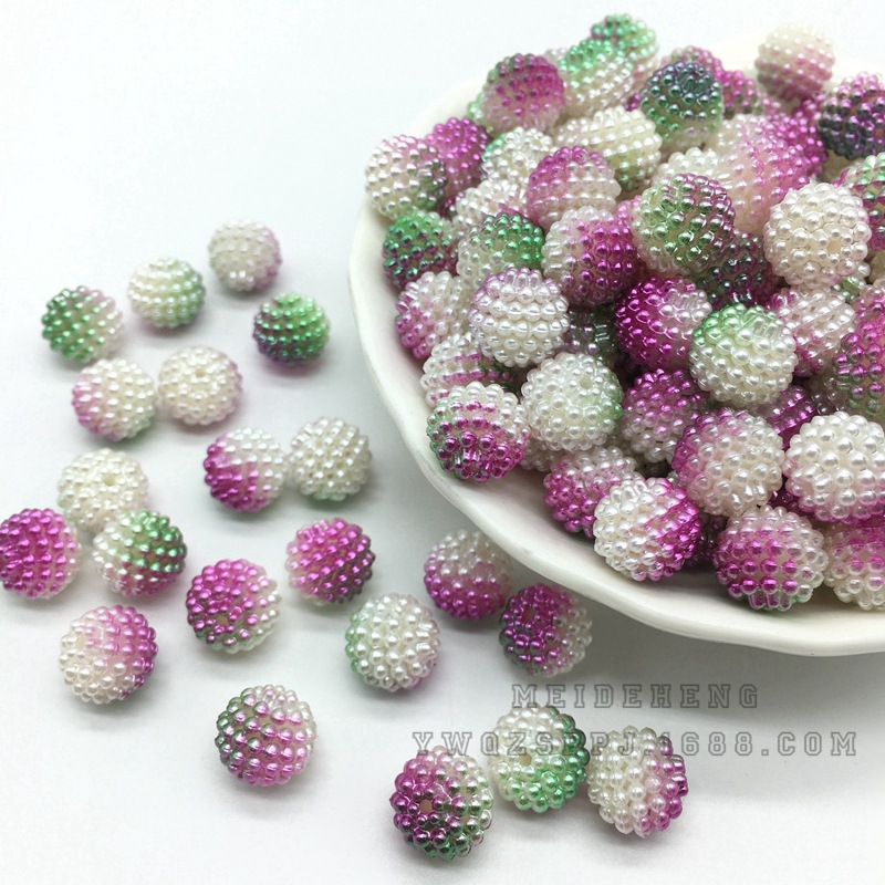 Wedding bride's accessories: Flower ball, slime, mermaid color gradient, two-color bayberry beads, detachable ABS starry sky undefined