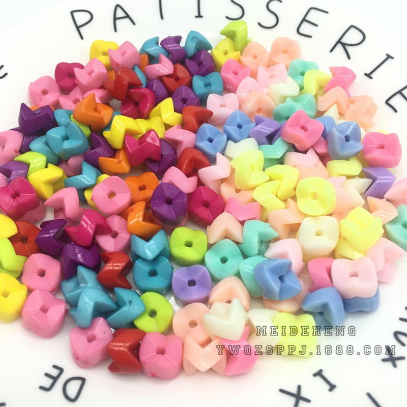 DIY acrylic plastic gear beads children's creative bead set box material educational splicing free combination toy details Picture