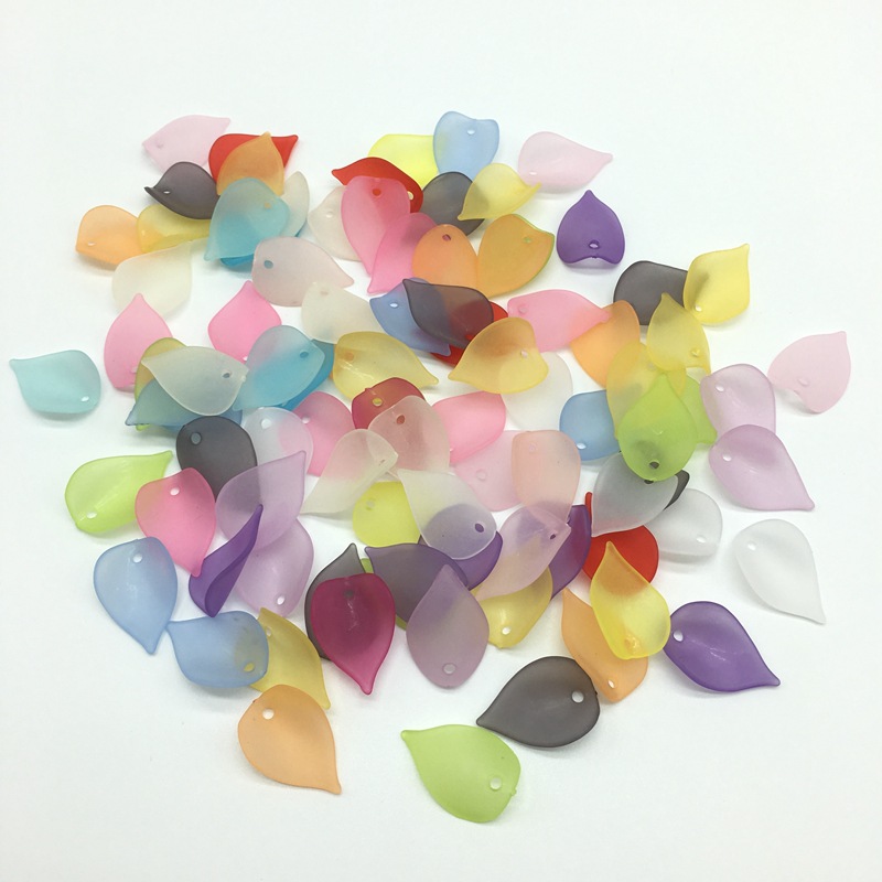 Handmade hair accessory material: acrylic matte flower petal hairpin headwear accessory, ancient-style walking bun headwear accessory Specification image