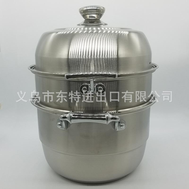 Factory direct sales of stainless steel steamers, combination LIDS, double-bottom steamers, composite steel multi-purpose steamers, high-end gift POTS Item Picture