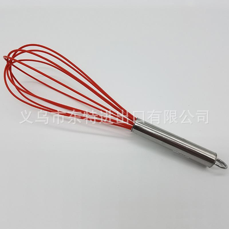Wholesale of food-grade silicone stainless steel handle manual egg beaters, egg beaters and dough mixers for baking cakes Application Scenario