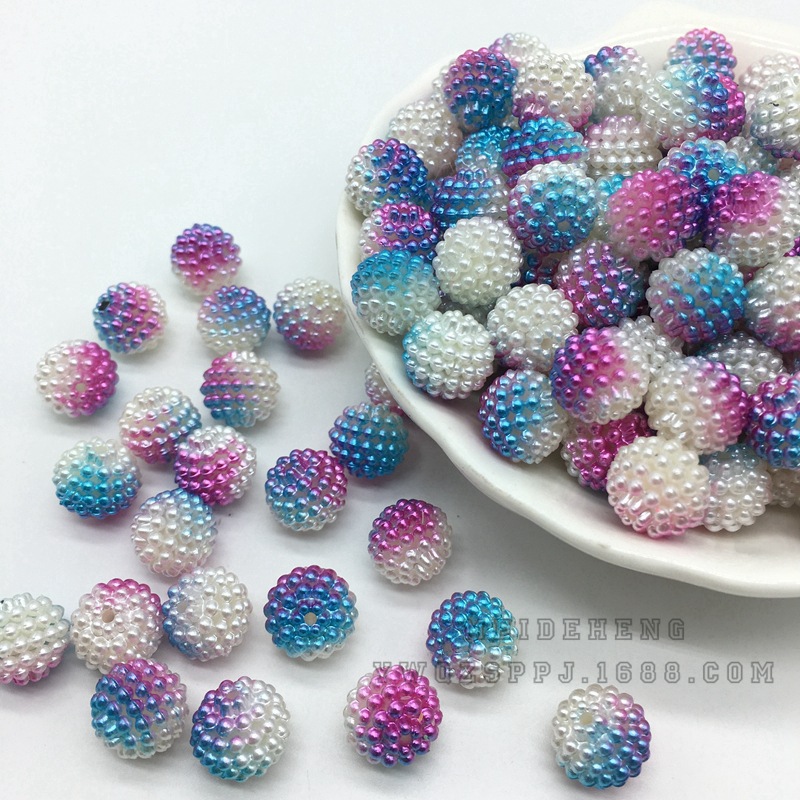 Wedding bride's accessories: Flower ball, slime, mermaid color gradient, two-color bayberry beads, detachable ABS starry sky undefined