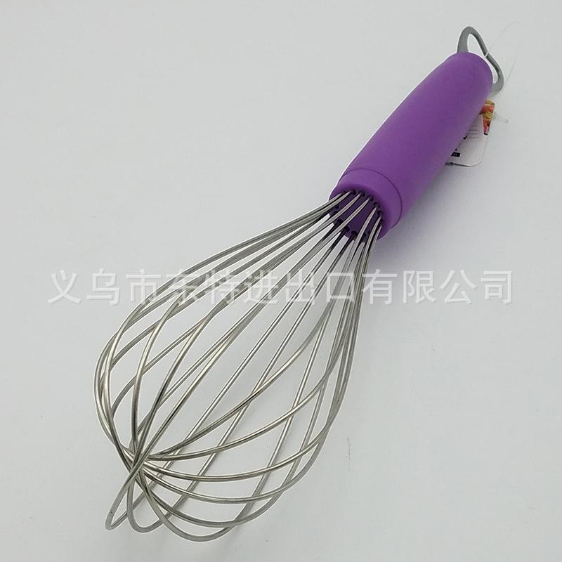 Factory direct sales of stainless steel egg beaters, plastic egg cream mixers, kitchen baking supplies, manual egg beaters Item Picture