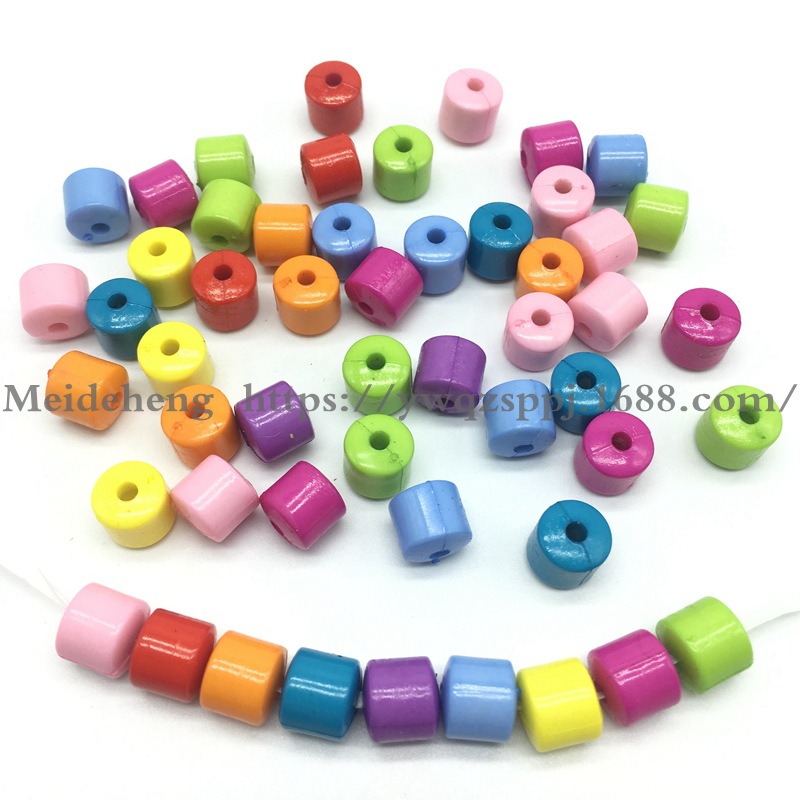 الخرز المسلسل للأطفال المصنوع من الخرز المصنوعة من الخرز الإسطوانية الصغيرة، 8 مم Item Picture