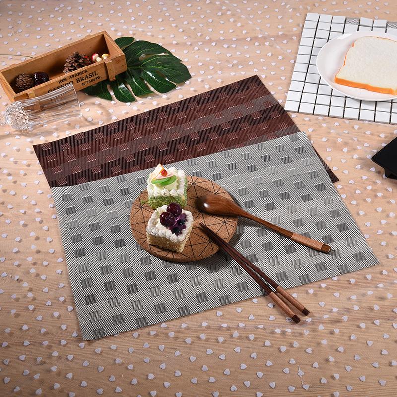 Manufacturers customized pvc waterproof western placemats creative hotel restaurant table insulation mat coaster home tableware supplies thumbnail
