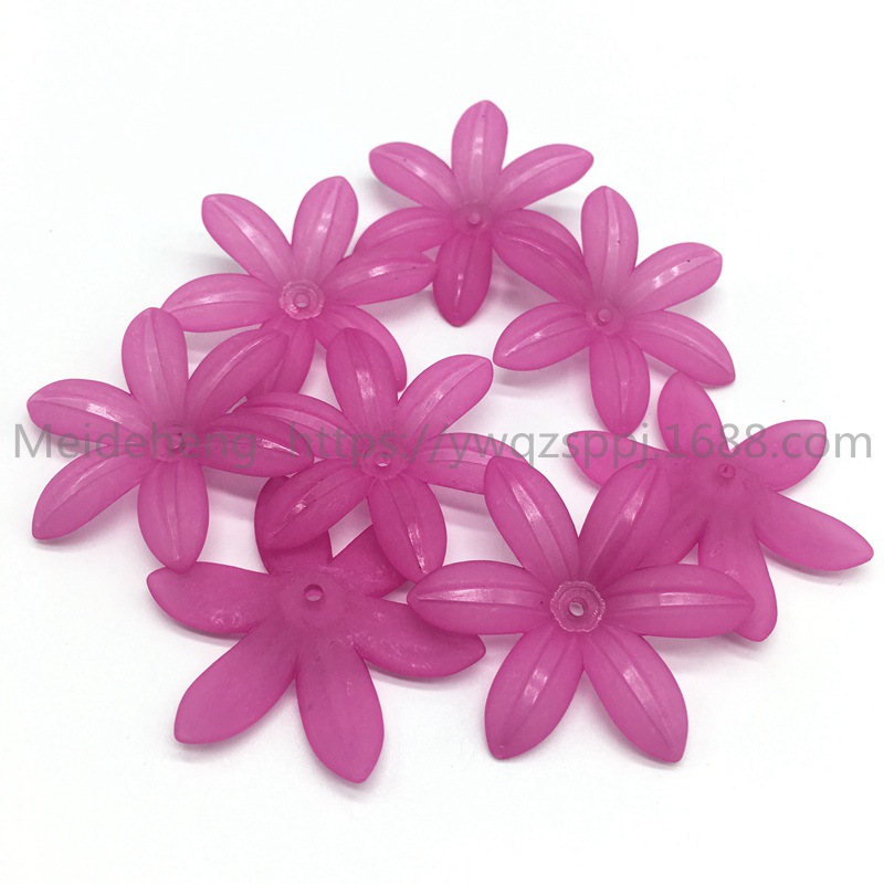 Yiwu frosted flower and leaf six-leaf flower bride's updo, handcrafted hair flowers, hair hairpins, Korean-style wedding hair accessories, earrings and accessories undefined