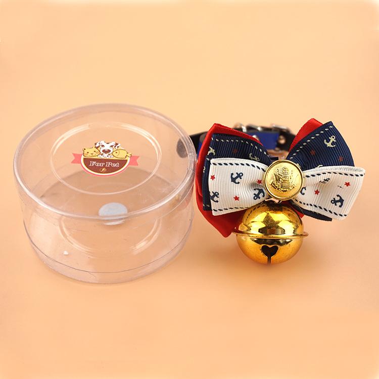 Fashionable bestsellers, small pet collars, big bell bows, dog collars, pet neck rings, one-piece consignment details Picture
