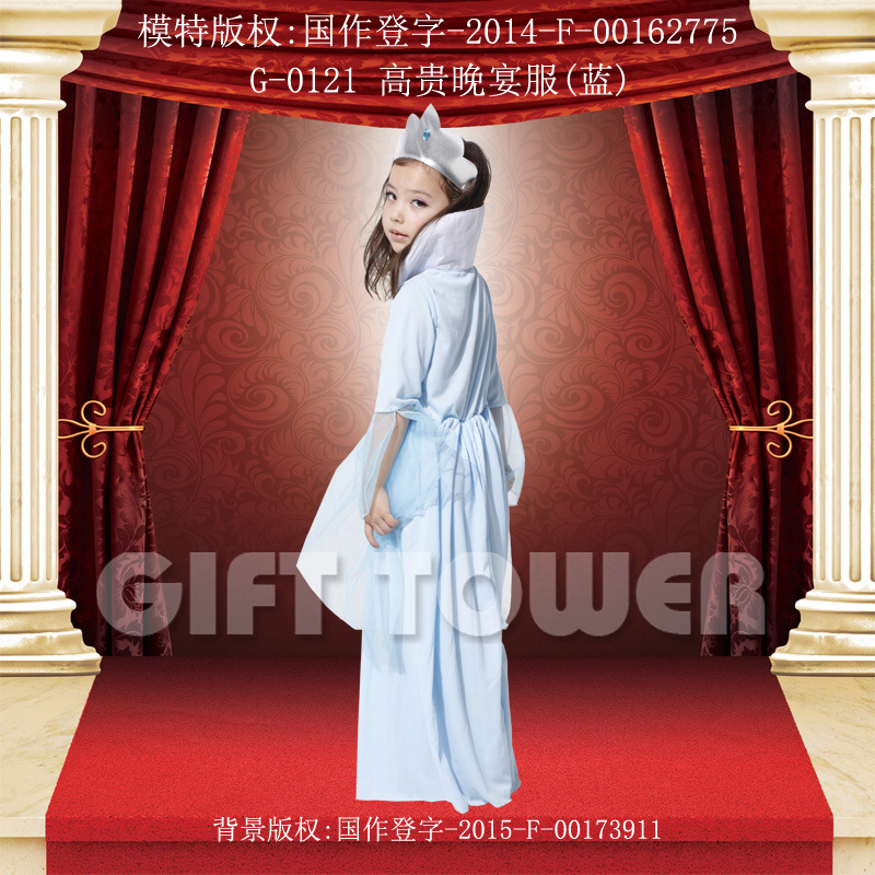 埃及/c服/cosplay/圣诞服装面料/演出服白底实物图