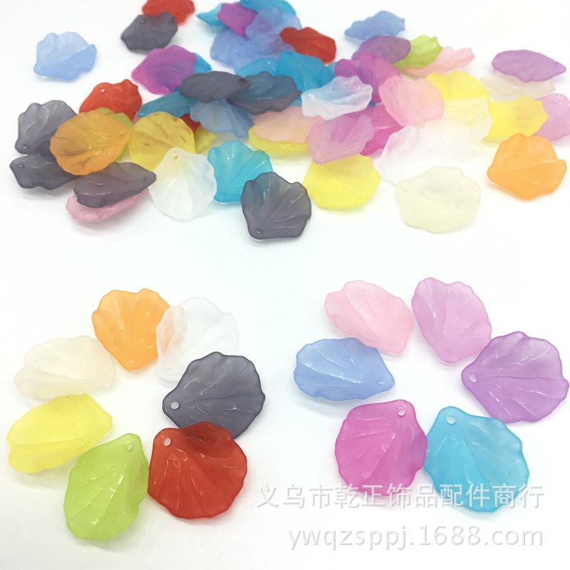 Ancient court hairpins, frosted small shells, flowers, leaves, hairpins, Hanfu accessories, DIY accessories, earrings, pendants details Picture
