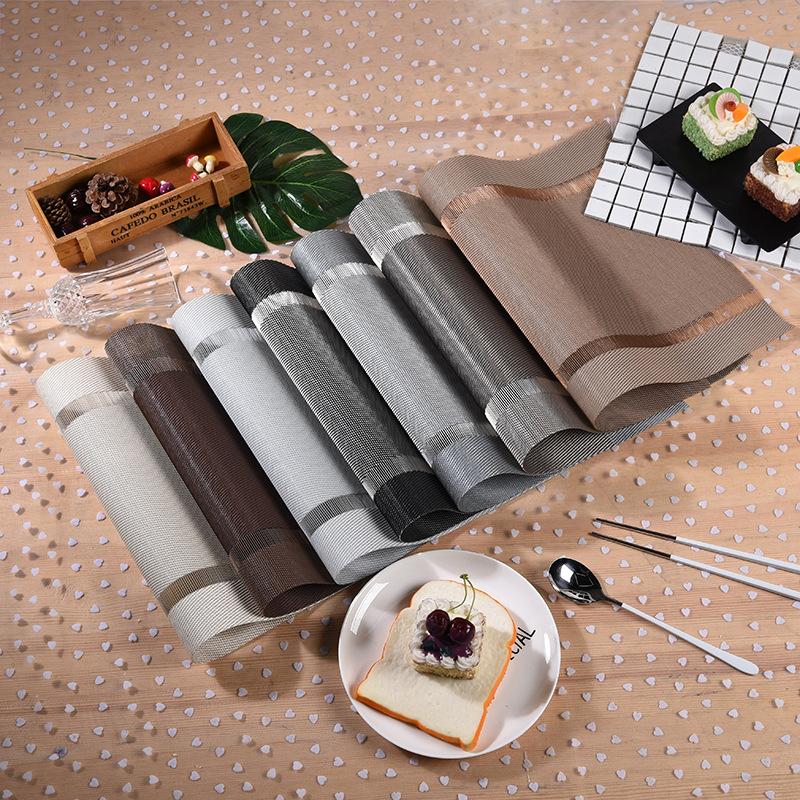 厂家批发pvc防水餐垫创意防滑西餐垫隔热杯垫家居餐具用品定制