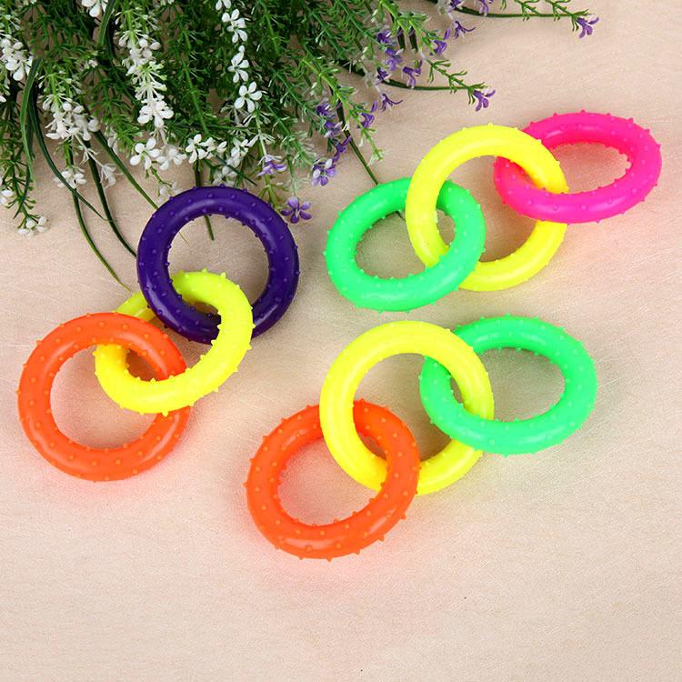Pet products Pet products stock direct supply pet toys Prickly rubber color three-ring tpr non-toxic dog bite molar toy supplies wholesale activities goods only self-pick full figure