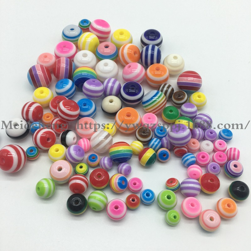 6MM-12mm colored striped resin beads cat's eye large hole cylindrical animal eye beads DIY jewelry accessories