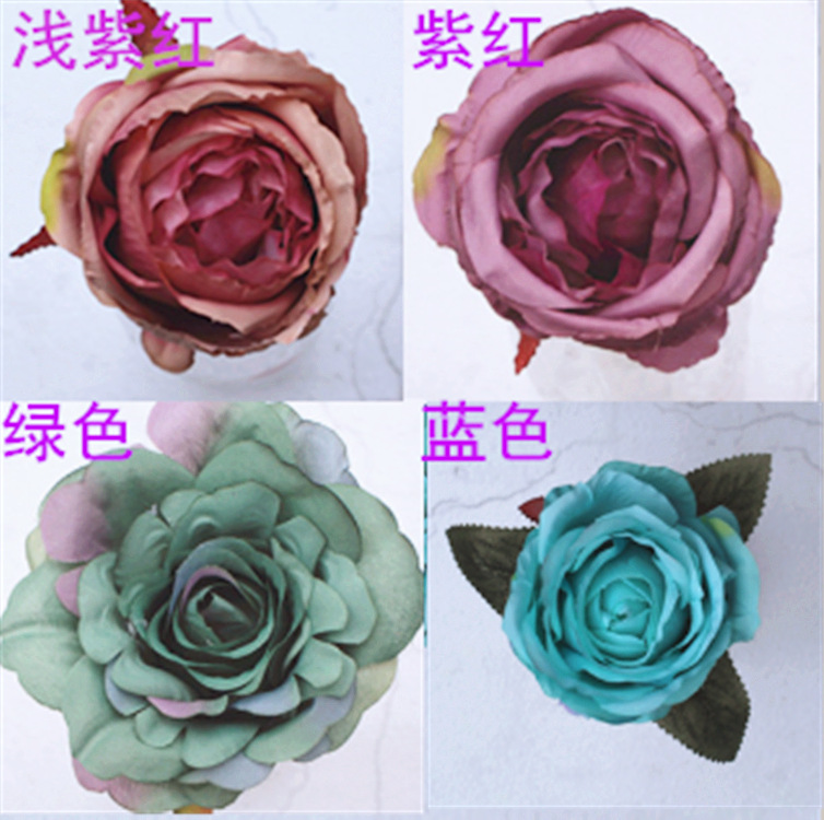 Artificial rose flowers, artificial flower heads, artificial flower wholesale, DIY small flower buds, wedding flower wall flower arrangement