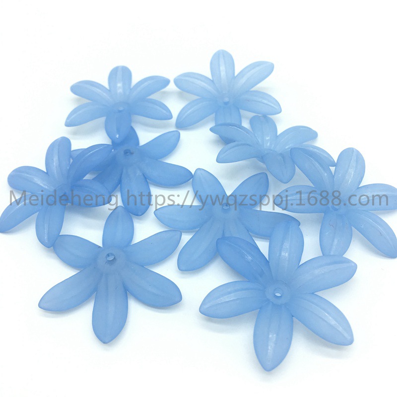 Yiwu frosted flower and leaf six-leaf flower bride's updo, handcrafted hair flowers, hair hairpins, Korean-style wedding hair accessories, earrings and accessories undefined