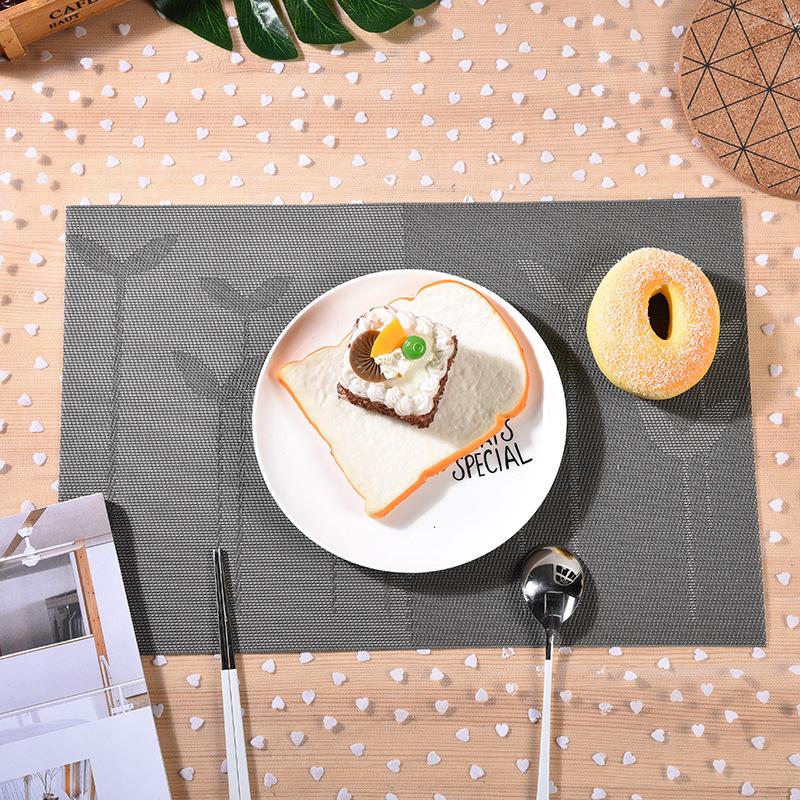 厂家批发pvc防水餐垫 创意防滑西餐垫隔热杯垫家居餐具用品定制细节图