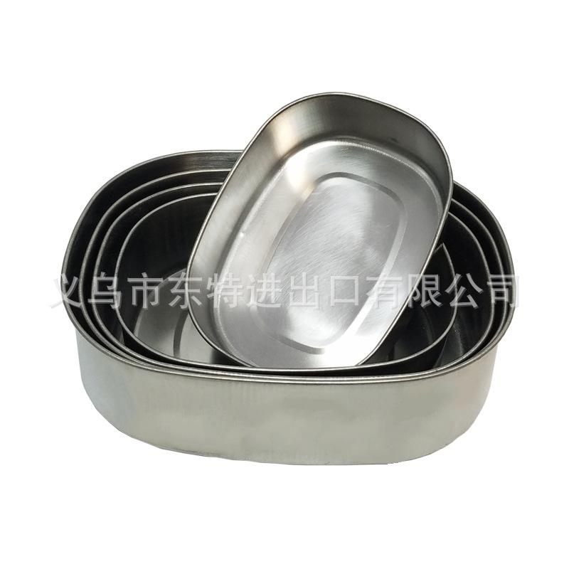 Factory direct sales of stainless steel square 5-piece set of food storage boxes, sealed boxes for grains and dried fruits, gift sets of food storage boxes Item Picture