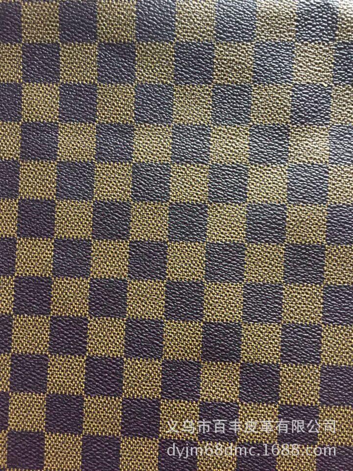Discounted supply of PVC printed bag leather for packaging, jewelry leather boxes and gift boxes details Picture
