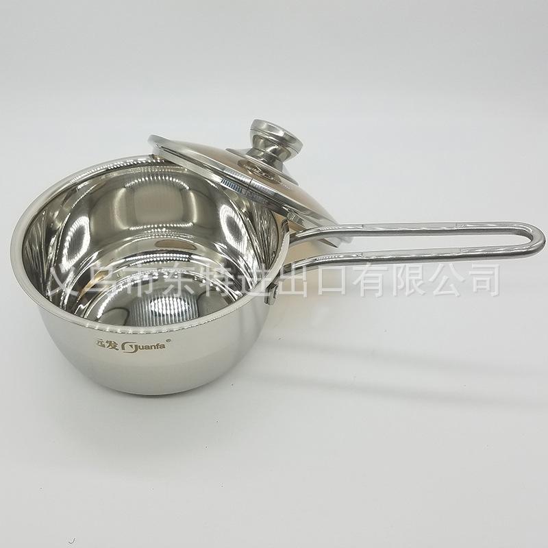 Factory direct sales of stainless steel single-handle milk POTS, household small cooking POTS, milk POTS, steel-handled instant noodle gift milk POTS Application Scenario
