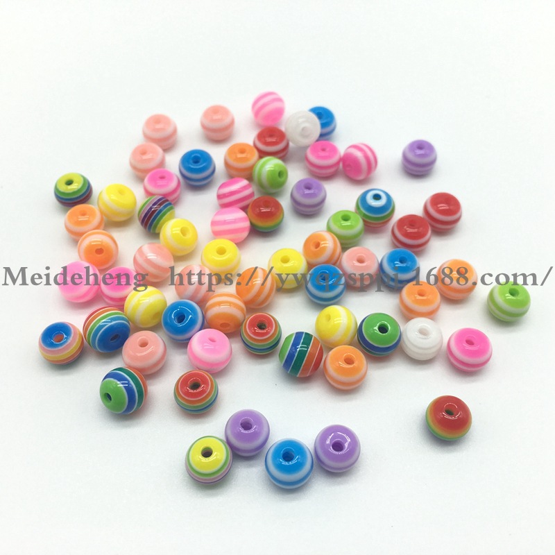 6MM-12mm colored striped resin beads cat's eye large hole cylindrical animal eye beads DIY jewelry accessories undefined