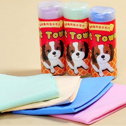 Fengpei large barrel imitation deerskin absorbent towel pet daily cleaning absorbent towel pet supplies wholesale full figure