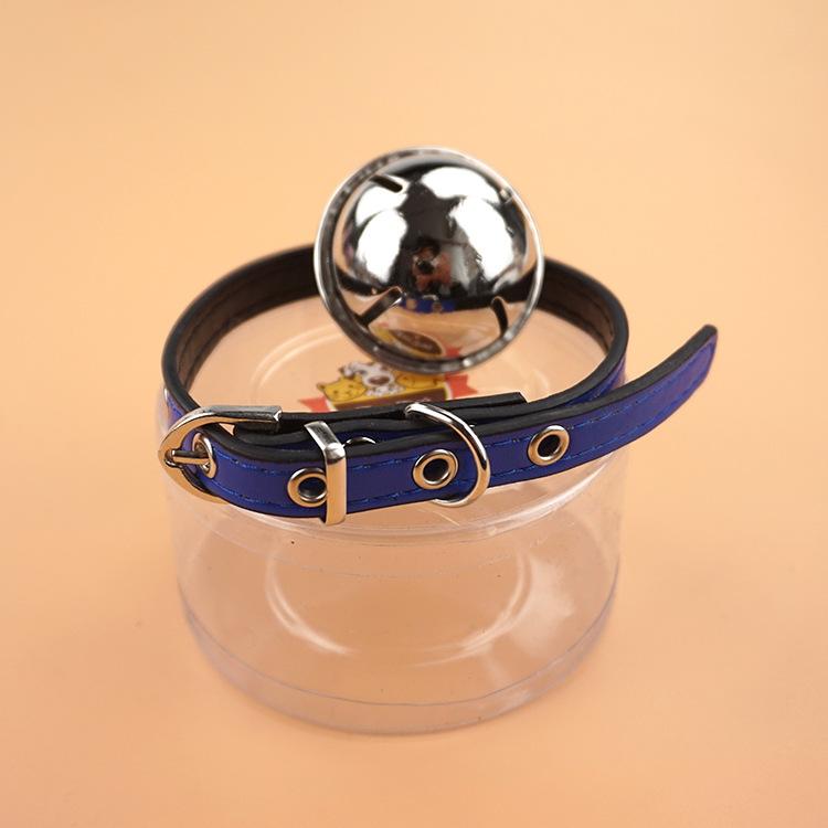 Bichon Frise Teddy, big bell, dog neck ring, leather pet vocal collar, pet supplies manufacturer direct sales and consignment undefined